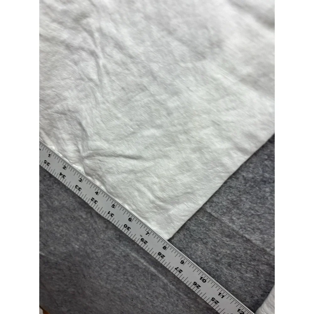 H & M Women's Size 8 Linen Wide Leg Pants High Waist Belt Loops Minimalist Boho
